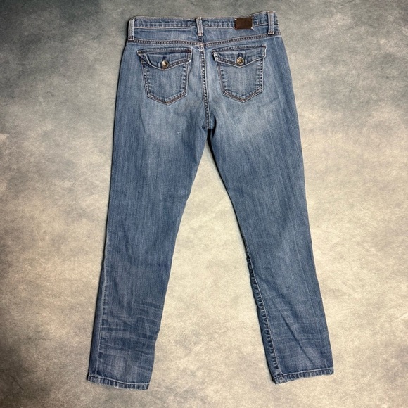 Banana Republic Jeans Women Size 26 Skinny Vintage Low Rise Blue Denim 28X25 - Picture 2 of 16